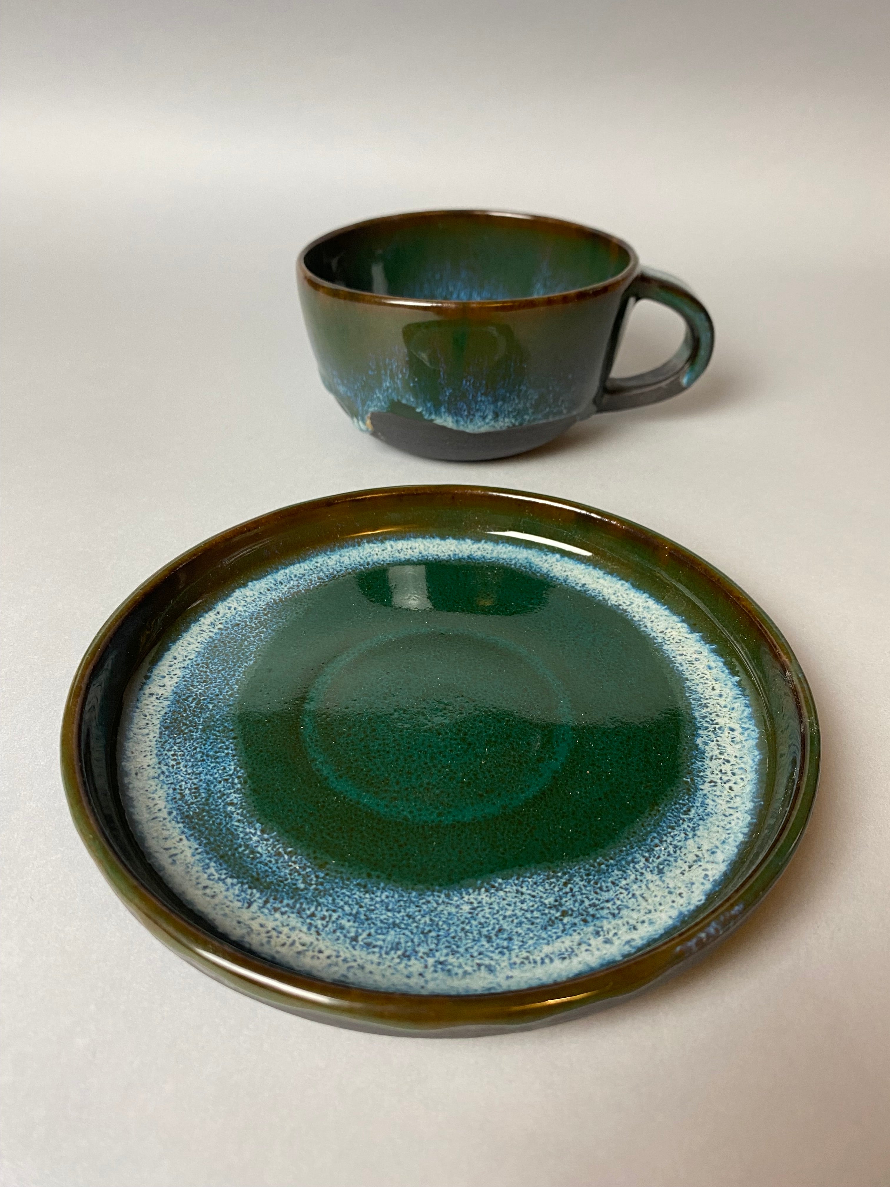 Leśny zestaw - filiżanka i takerzyk nr 2