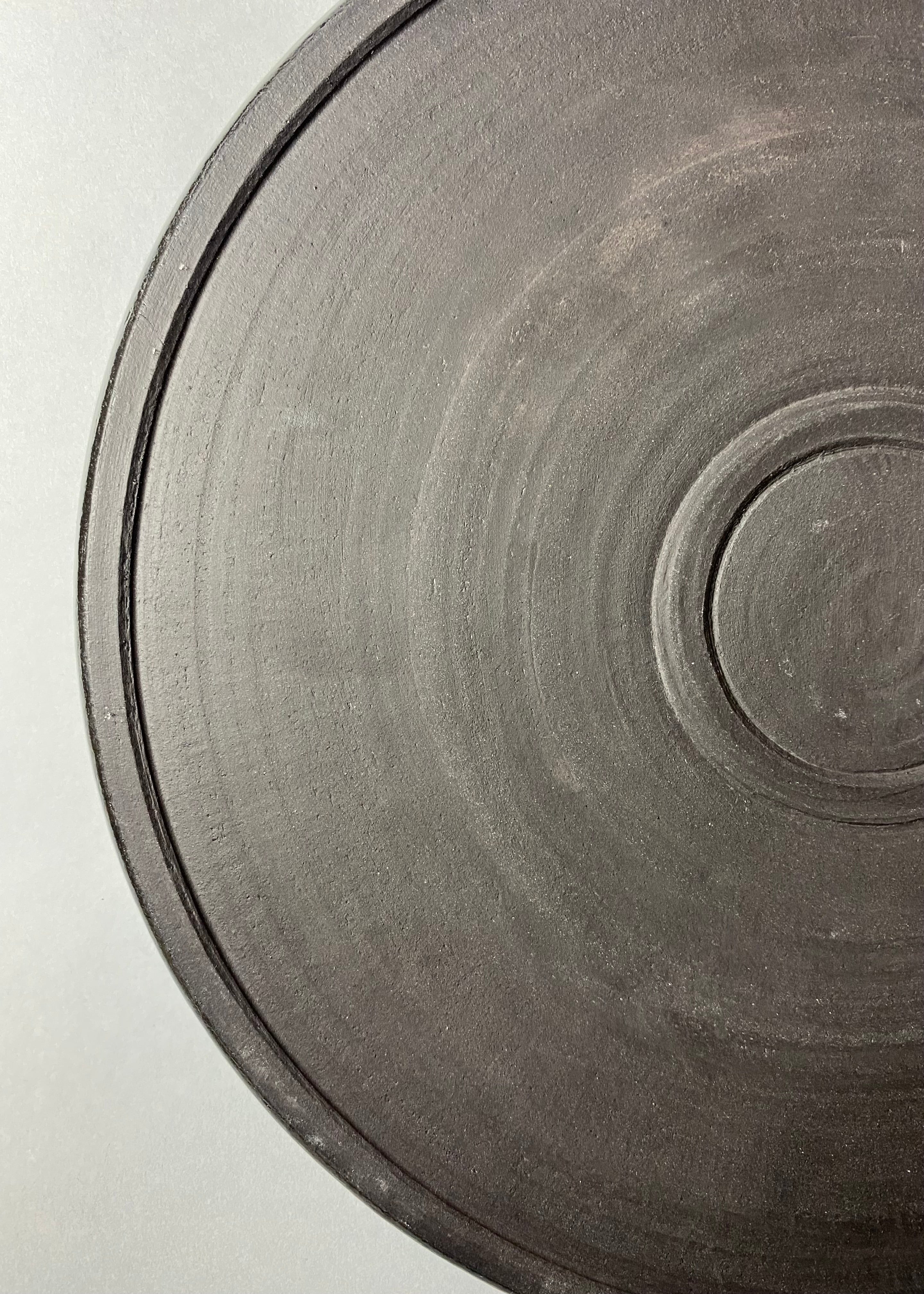 Patera z czarnej kamionki duża 29 cm