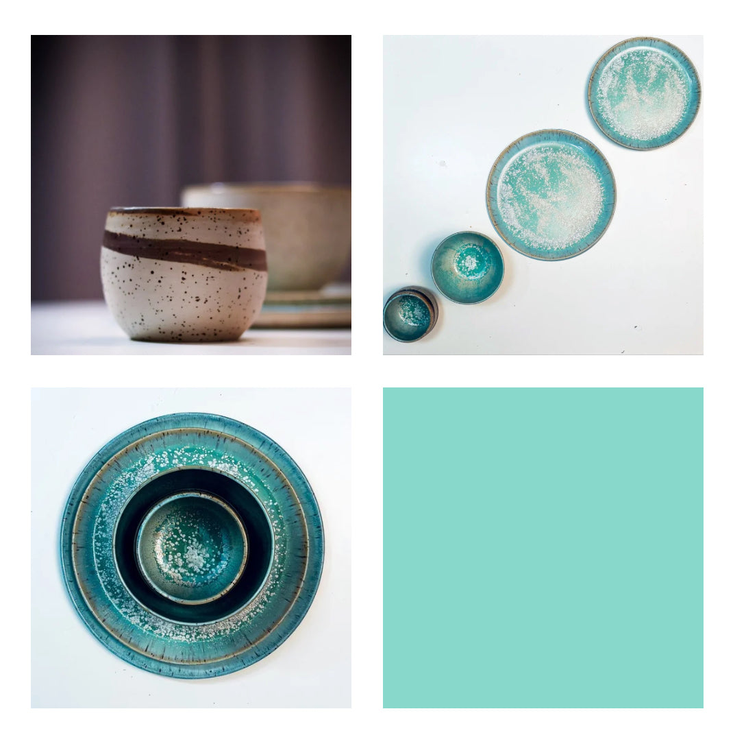 Zestawy Umi: 2 Talerze, Miseczka, Czarka nerikomi