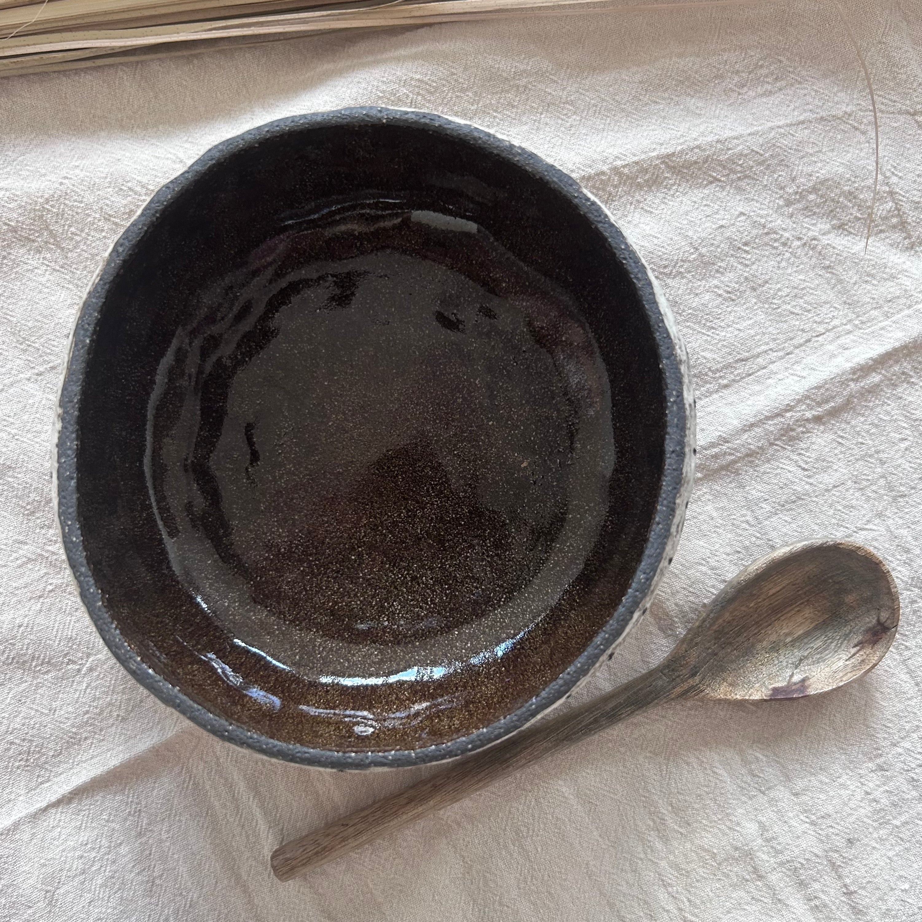 Ceramiczna Miska Zupowa – Ręcznie Robiona Kamionka, Styl Wabi Sabi | 700ml - Alike Pottery Studio