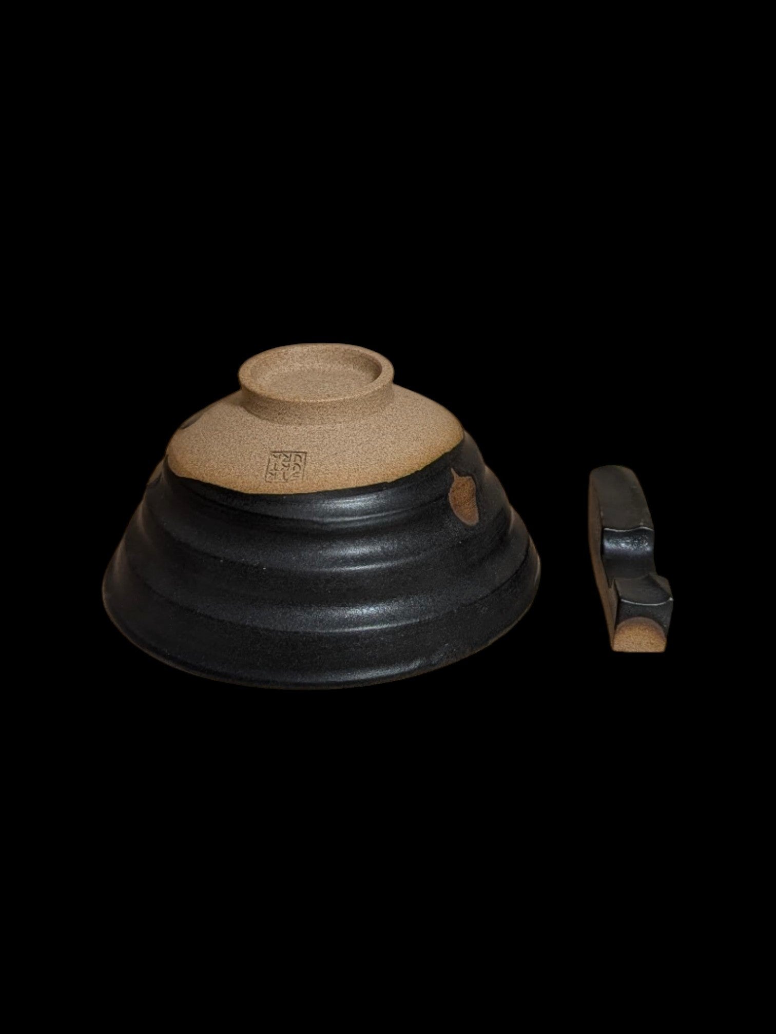 Miseczka do ryżu z podstawką na pałeczki. Donburi + Hashioki - Alike Pottery Studio