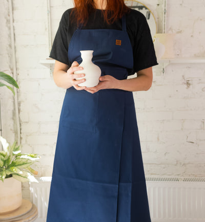 Fartuch garncarski Dark Blue - Alike Pottery Studio