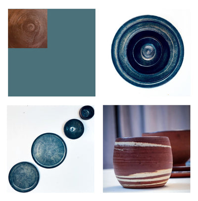 Zestawy Umi: 2 Talerze, Miseczka, Czarka nerikomi - Alike Pottery Studio