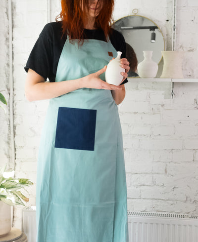 Fartuch garncarski Turquoise  Dark - Alike Pottery Studio