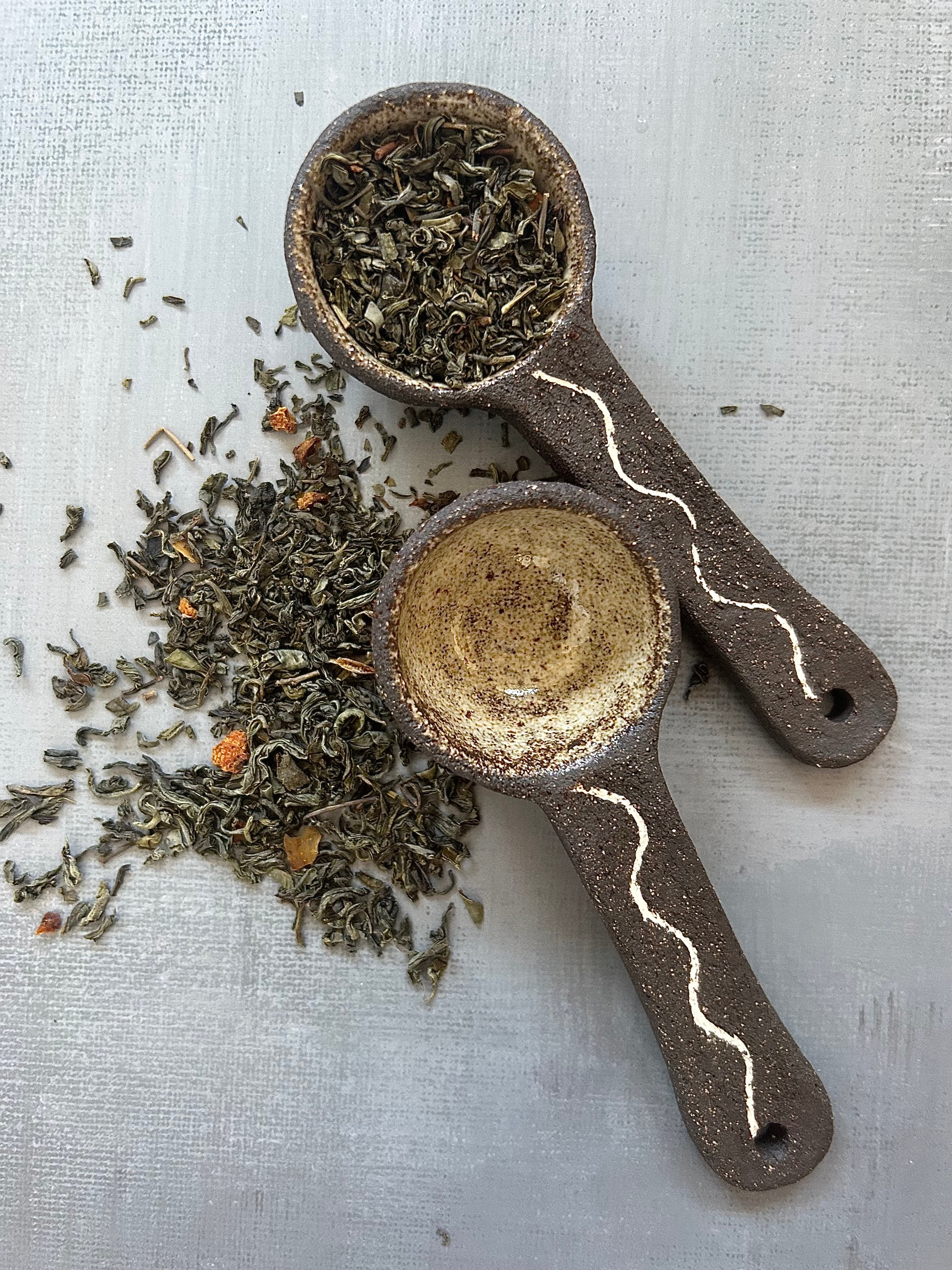 Ręcznie robiona ceramiczna łyżeczka – do kawy, soli i przypraw