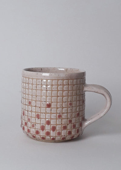 Kubek sensoryczny "Mleczno-truskawkowy 2" - Alike Pottery Studio