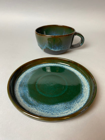 Leśny zestaw - filiżanka i takerzyk nr 2