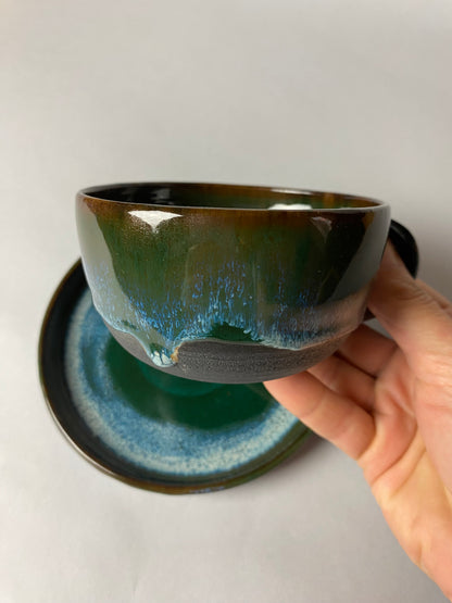 Leśny zestaw - filiżanka i takerzyk nr 2