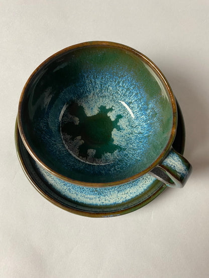 Leśny zestaw - filiżanka i takerzyk nr 2