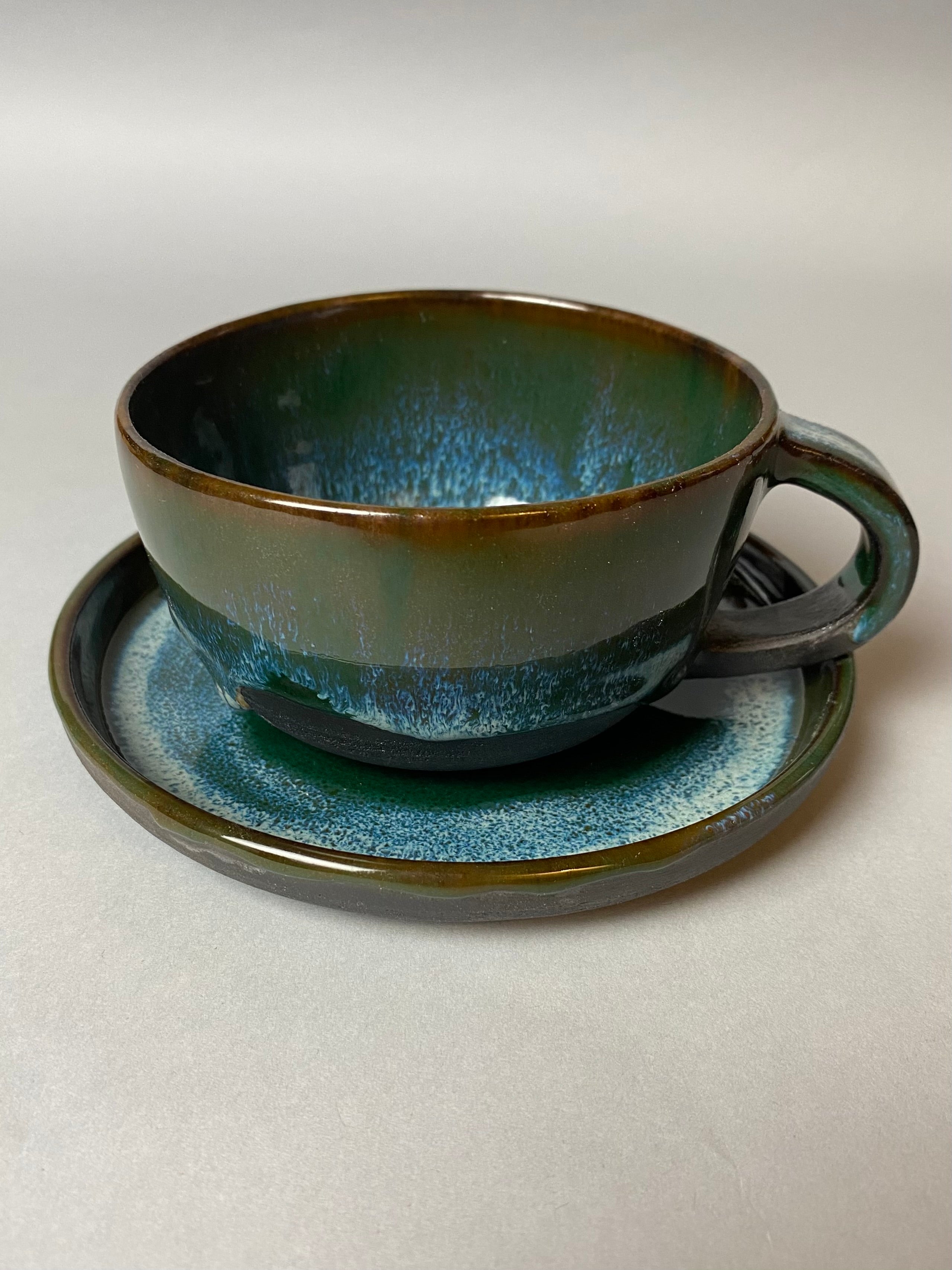 Leśny zestaw - filiżanka i takerzyk nr 2