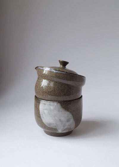 Shiboridashi i czarka "Granit" [100ml + 130ml] - Alike Pottery Studio