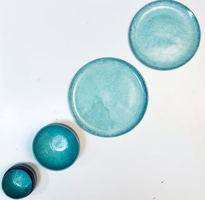 Zestawy Umi: 2 Talerze, Miseczka, Czarka nerikomi - Alike Pottery Studio