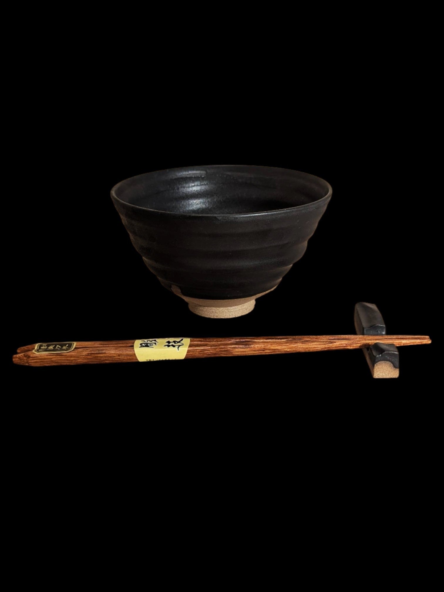 Miska do ryżu z podstawką na pałeczki. Donburi + Hashioki. - Alike Pottery Studio