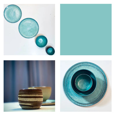 Zestawy Umi: 2 Talerze, Miseczka, Czarka nerikomi - Alike Pottery Studio