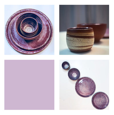 Zestawy Umi: 2 Talerze, Miseczka, Czarka nerikomi - Alike Pottery Studio