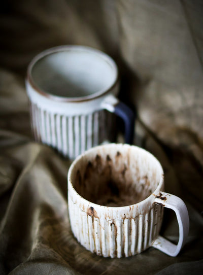 Kubki z ryflowaniem Takachiho i Aoshima (250-500ml) - Alike Pottery Studio