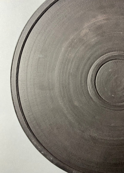 Patera z czarnej kamionki duża 29 cm