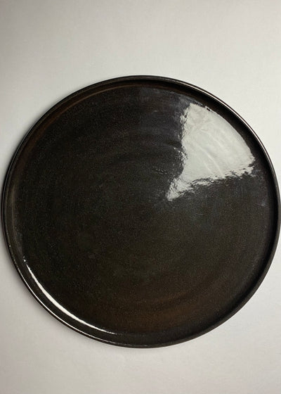 Patera z czarnej kamionki duża 29 cm - Alike Pottery Studio