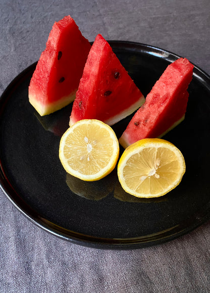 Patera z czarnej kamionki duża 29 cm