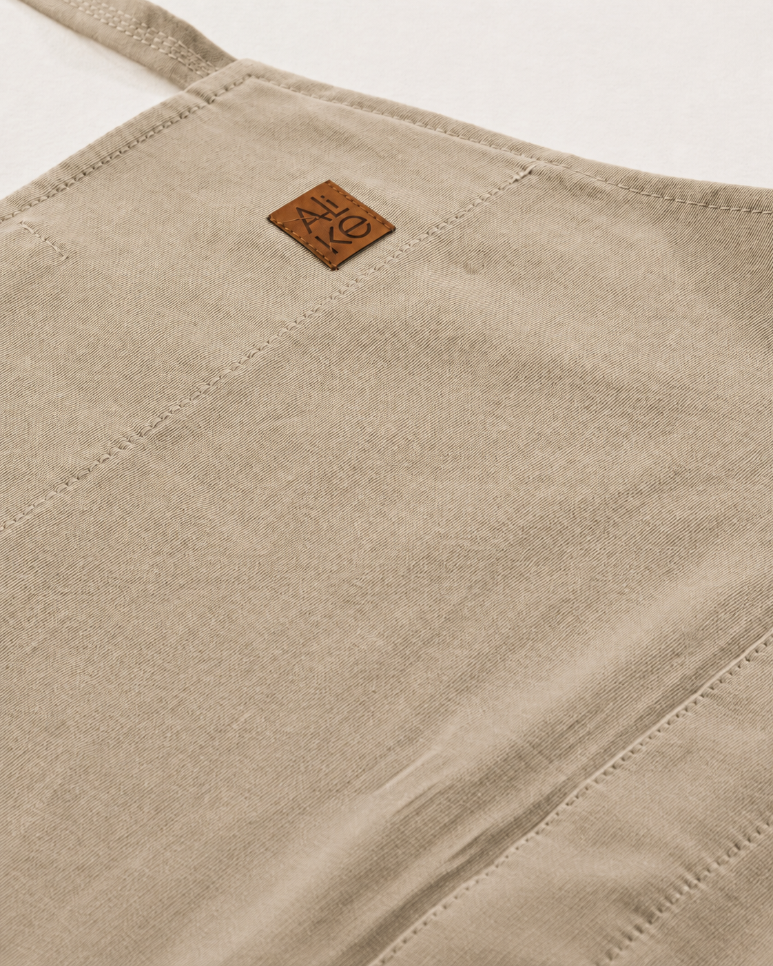 Fartuch garncarski Linen beige bez kieszeni