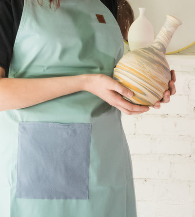 Fartuch garncarski Turquoise Light - Alike Pottery Studio