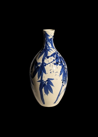 Mały wazon z motywem bambusa - Alike Pottery Studio