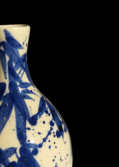 Mały wazon z motywem bambusa - Alike Pottery Studio