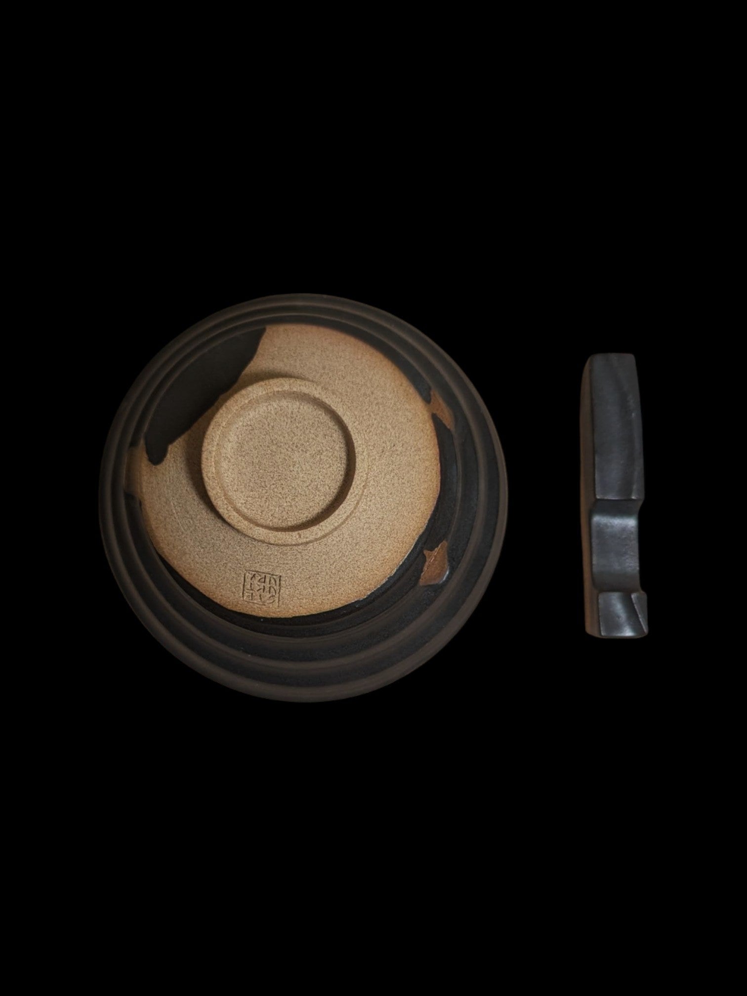 Miseczka do ryżu z podstawką na pałeczki. Donburi + Hashioki - Alike Pottery Studio