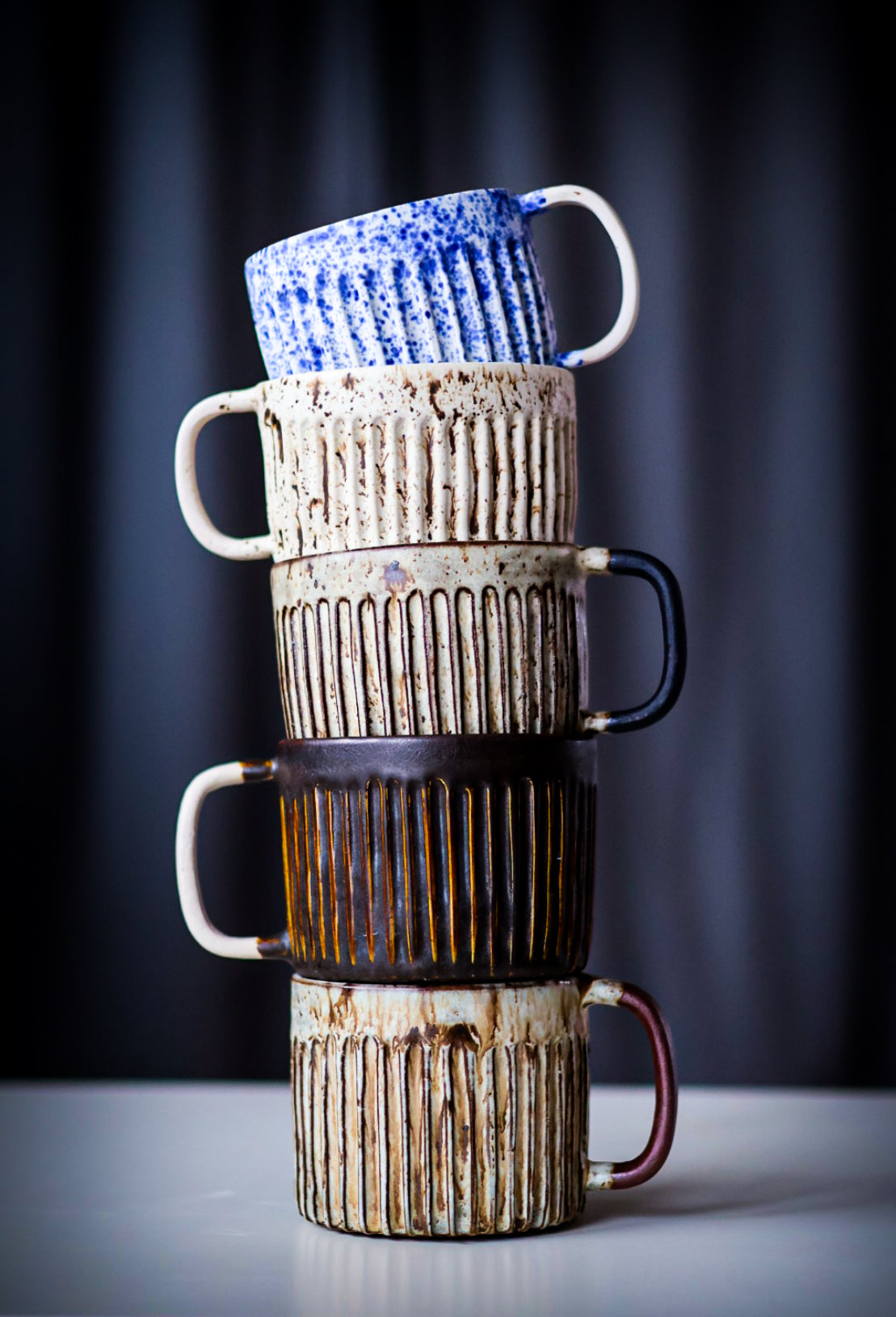 Kubki z ryflowaniem Takachiho i Aoshima (250-500ml)