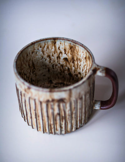 Kubki z ryflowaniem Takachiho i Aoshima (250-500ml) - Alike Pottery Studio