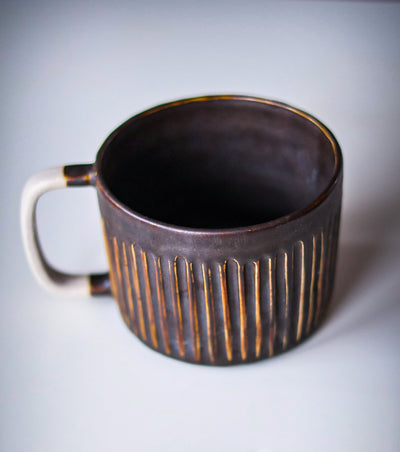 Kubki z ryflowaniem Takachiho i Aoshima (250-500ml) - Alike Pottery Studio