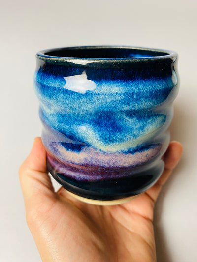 Czarka falowana gwiaździsta noc nr 2 - Alike Pottery Studio