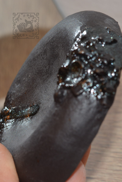 Talerzyk na biżuterię, magma z błyskiem #13 - Alike Pottery Studio