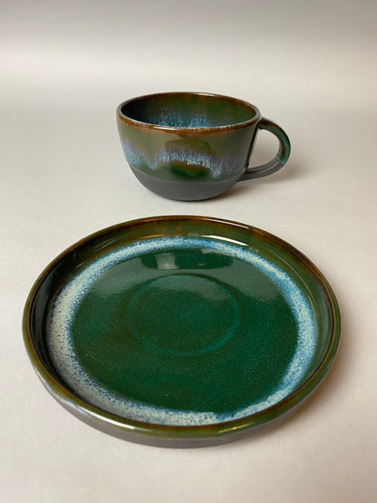 Leśny zestaw - filiżanka i takerzyk nr 1