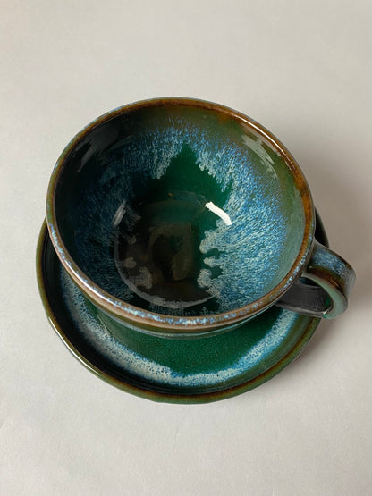 Leśny zestaw - filiżanka i takerzyk nr 1